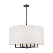 Visual Comfort TC1206 Danica 6-lt 25" LED Large Chandelier - Aged Iron