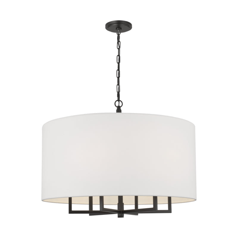 Visual Comfort TC1206 Danica 6-lt 25" LED Large Chandelier - Aged Iron