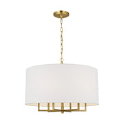 Visual Comfort TC1206 Danica 6-lt 25" LED Large Chandelier - Burnished Brass