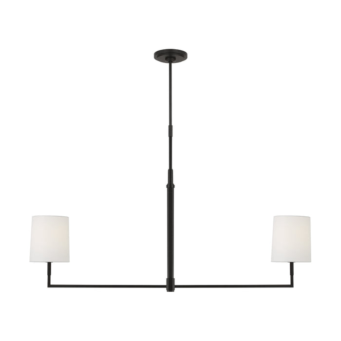 Visual Comfort TC1212 Danica 2-lt 50" LED Large Linear Chandelier - Aged Iron