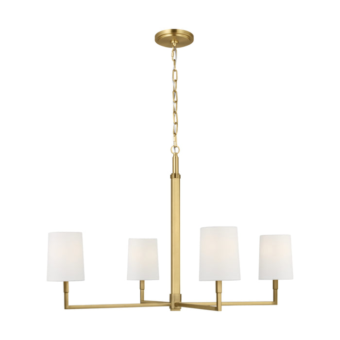Visual Comfort TC1224 Danica 4-lt 36" LED Large Chandelier - Burnished Brass