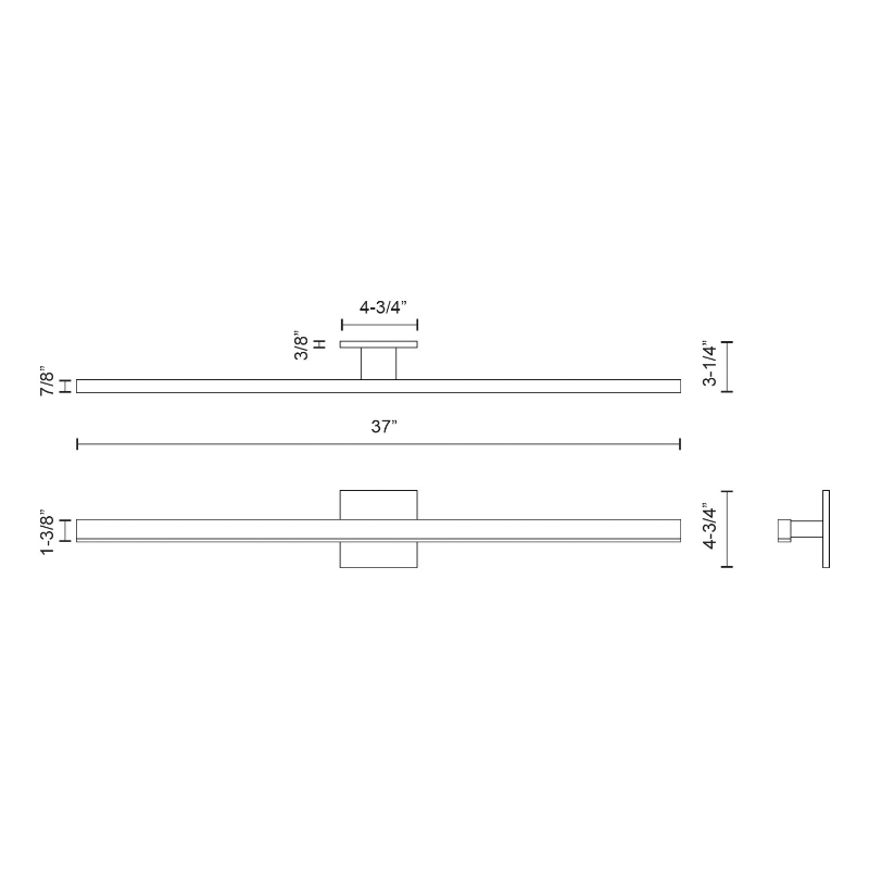 Kuzco VL10337 Vega 1-lt 37" LED Vanity