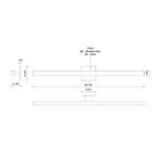 Kuzco VL20338 Vera 1-lt 38" LED Vanity Light