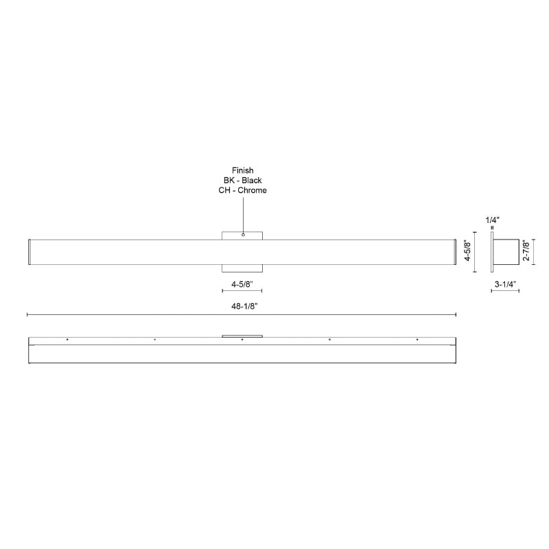 Kuzco VL62248 Jane 1-lt 48" LED Vanity Light