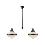 Alora LP348241 Willard 2-lt 41" Linear Pendant - Urban Bronze/Matte Opal