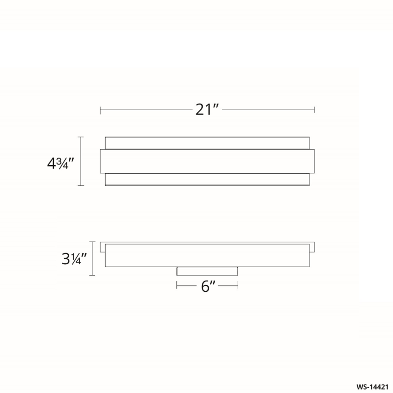 Modern Forms WS-14421 Posh 21" LED Vanity