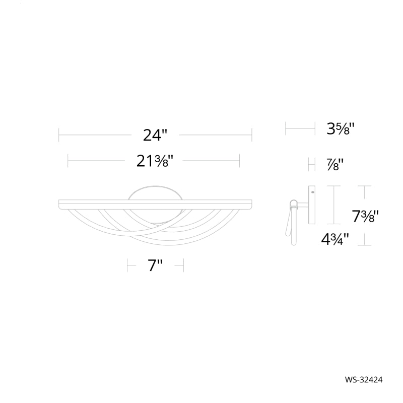 Modern Forms WS-32424 Swoop 24" LED Vanity
