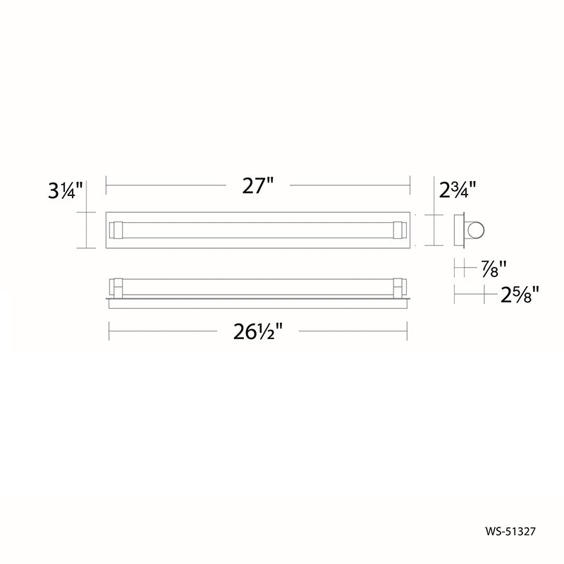 dweLED WS-51327 Jedi 1-lt 27" LED Bathroom Vanity