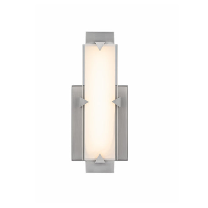 Modern Forms WS-7511 Carlisle 11" Tall LED Wall Sconce, 3000K, Brushed Nicke - Open Box
