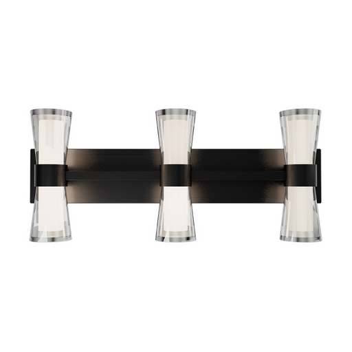 dweLED WS-91524 Hourglass 3-lt 24" LED Vanity - Black