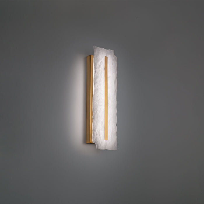 Modern Forms WS-92518 Taffeta 18" Tall LED Wall Sconce - Aged Brass