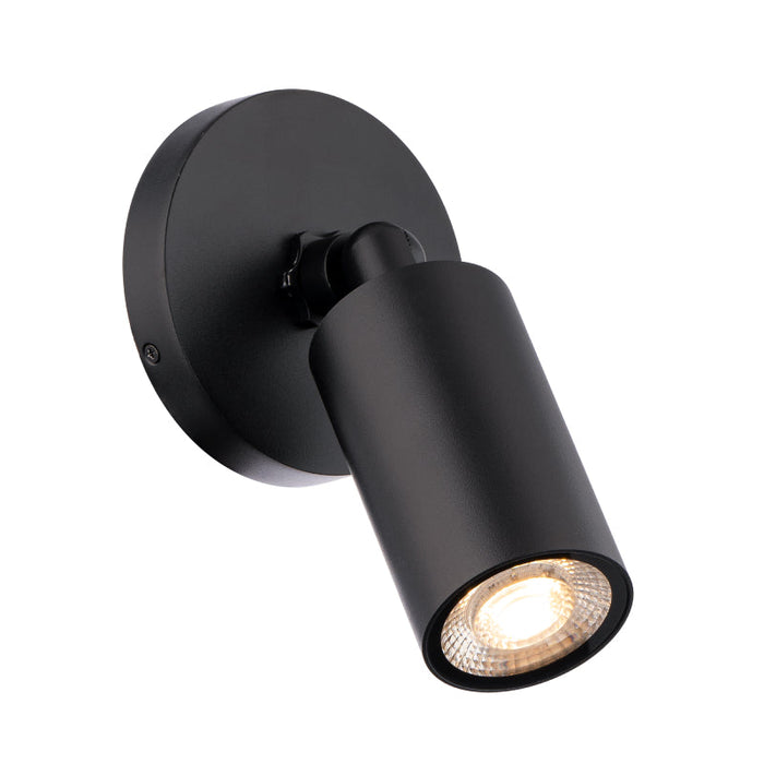 WAC WS-W230301 Cylinder 17W LED Outdoor Wall Sconce - Black