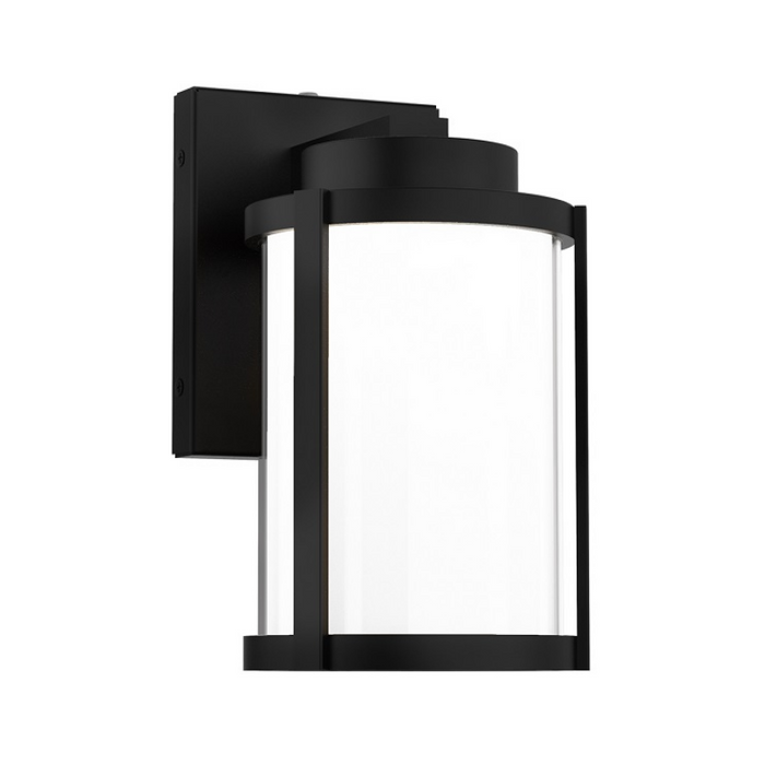 WAC WS-W250110 Lantern 1-lt 10" Tall LED Outdoor Wall Sconce, 5CCT - Black