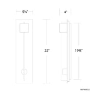 Modern Forms WS-W68522 Scepter 22" Tall LED Outdoor Wall Sconce