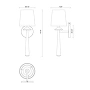 Alora Mood WV497106 Bridgette 1-lt 18" Tall Vanity Light
