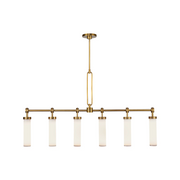 Alora LP355652 Wynwood 6-lt 52" Linear Pendant - Vintage Brass