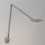 Koncept FCD-2 Focaccia LED Desk Lamp, Wall Mount - Silver/Wall Mount