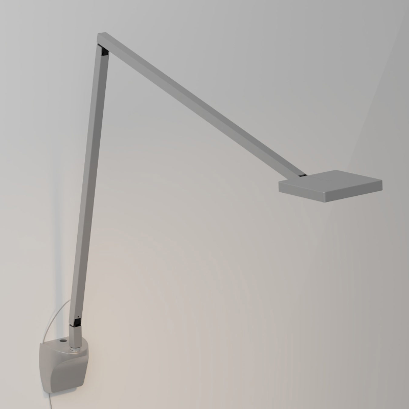 Koncept FCD-2 Focaccia LED Desk Lamp, Wall Mount - Silver/Wall Mount