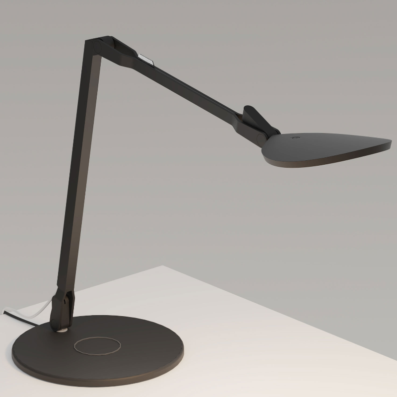 Koncept SPY-RCH Splitty Reach LED Desk Lamp - Matte Black/Wireless Charging Base