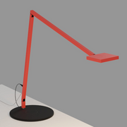 Koncept FCD-2 Focaccia LED Desk Lamp - Matte Fire Red/Wireless Charging Base