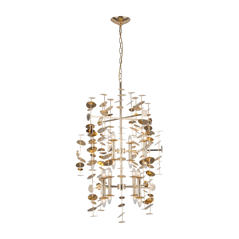 Alora CH340041 Yukari 16-lt 30" Chandelier - Polished Brass