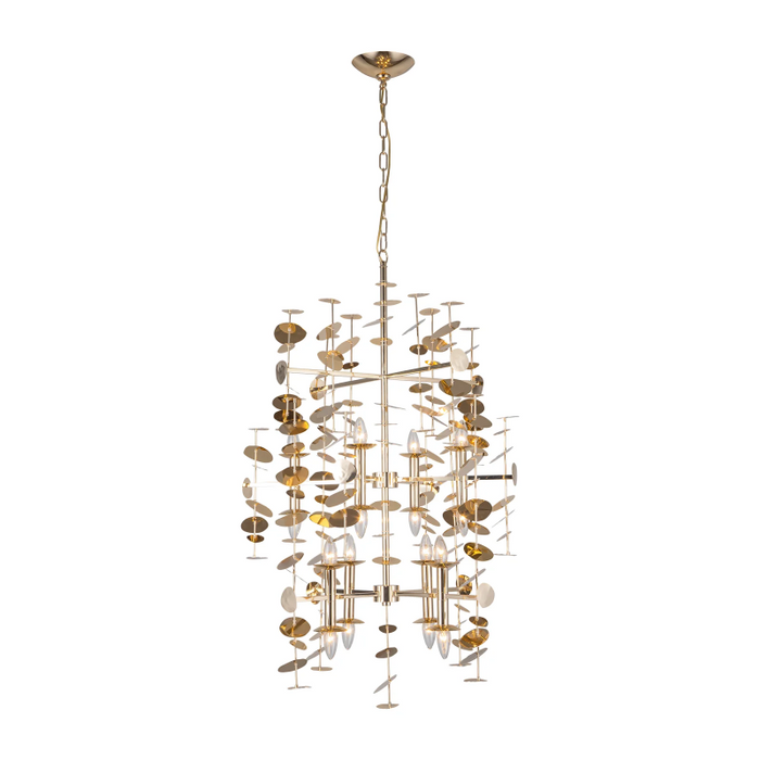 Alora CH340041 Yukari 16-lt 30" Chandelier - Polished Brass