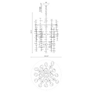 Alora CH340041 Yukari 16-lt 30" Chandelier