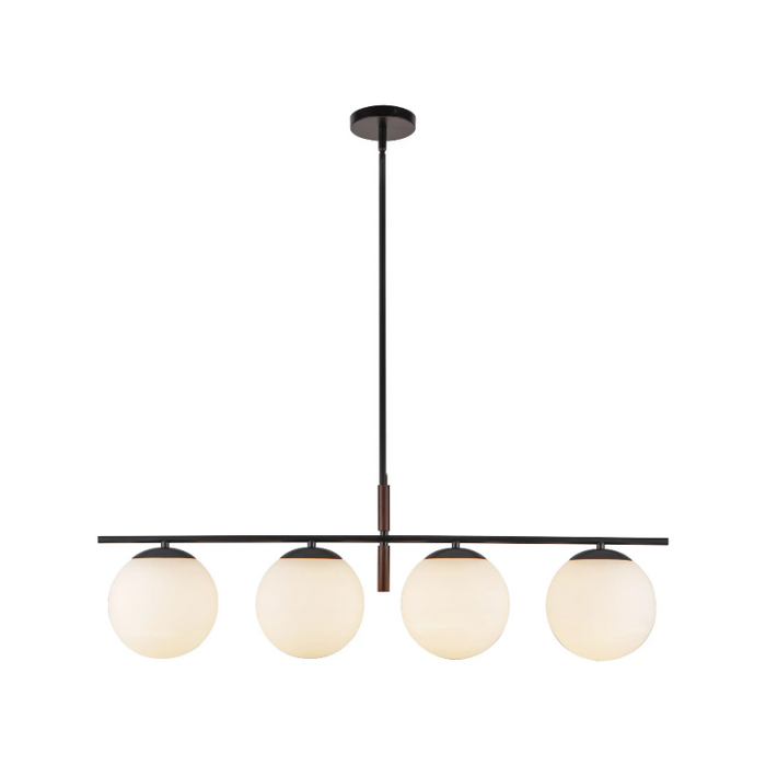 Alora Mood LP421437 Zuri 4-lt 37" Linear Pendant - Matte Black