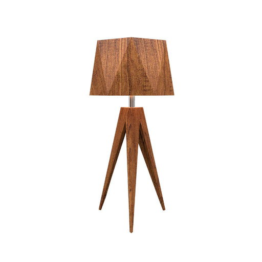 Accord 7048 Facet 1-lt 24" Tall LED Table Lamp-Imbuia