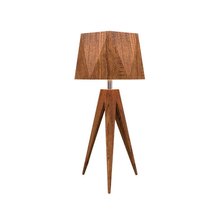 Accord 7048 Facet 1-lt 24" Tall LED Table Lamp-Imbuia