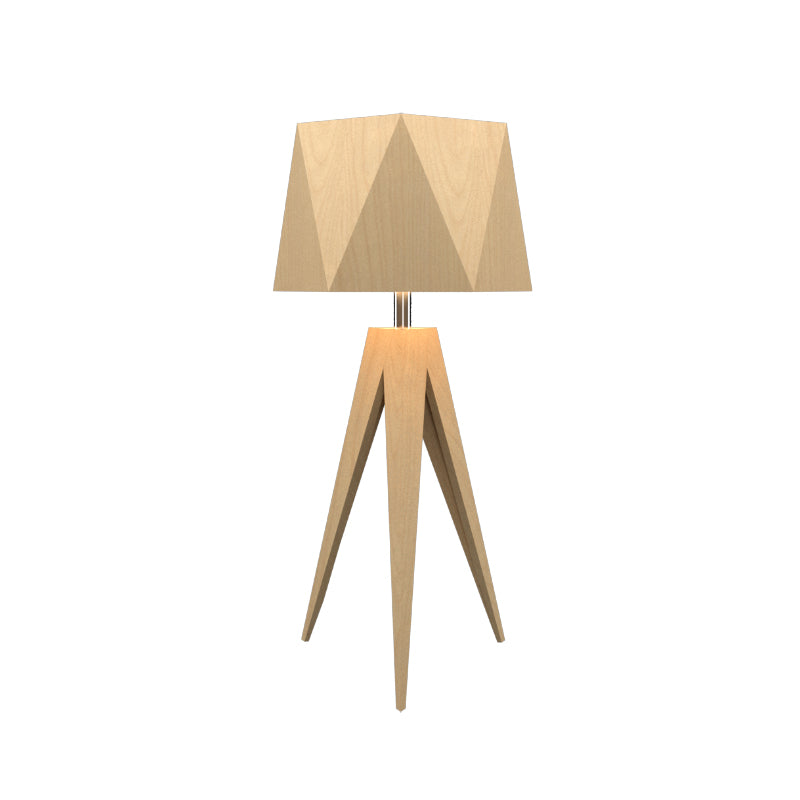 Accord 7048 Facet 1-lt 24" Tall LED Table Lamp-Maple