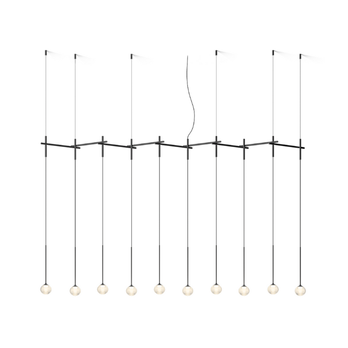 Vibia 0835 Algorithm 10-lt 84" LED Multi-Light Pendant