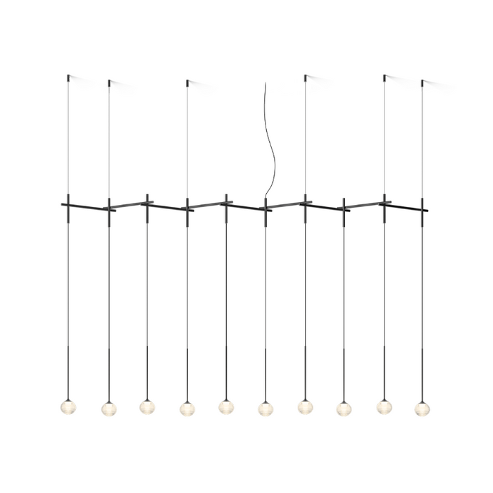 Vibia 0837 Algorithm 10-lt 84" LED Multi-Light Pendant