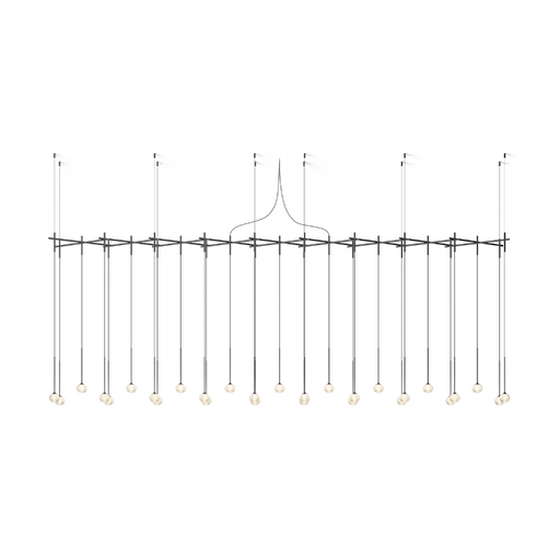 Vibia 0850 Algorithm 29-lt 157" LED Multi-Light Pendant