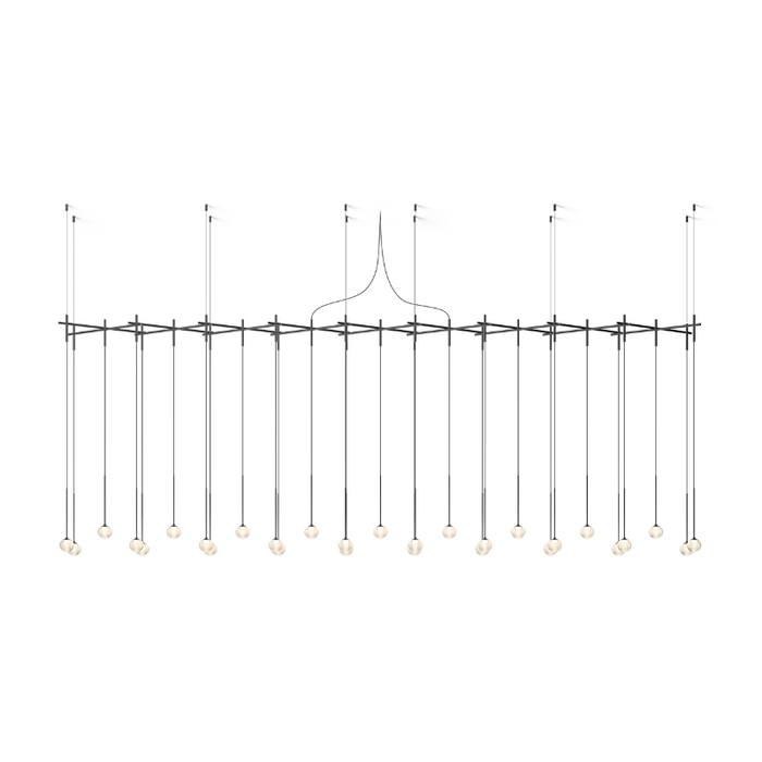 Vibia 0852 Algorithm 29-lt 157" LED Multi-Light Pendant