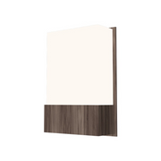 Accord 444 Clean 1-lt 12" Tall LED Wall Light, E26 Base - American Walnut