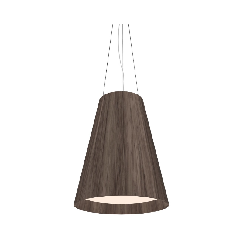 Accord 1146 Conical 3-lt 20" LED Pendant, E26 Base - American Walnut