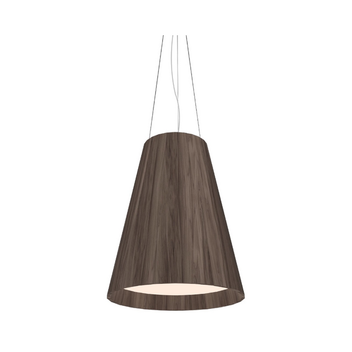 Accord 1146 Conical 3-lt 20" LED Pendant, E26 Base - American Walnut