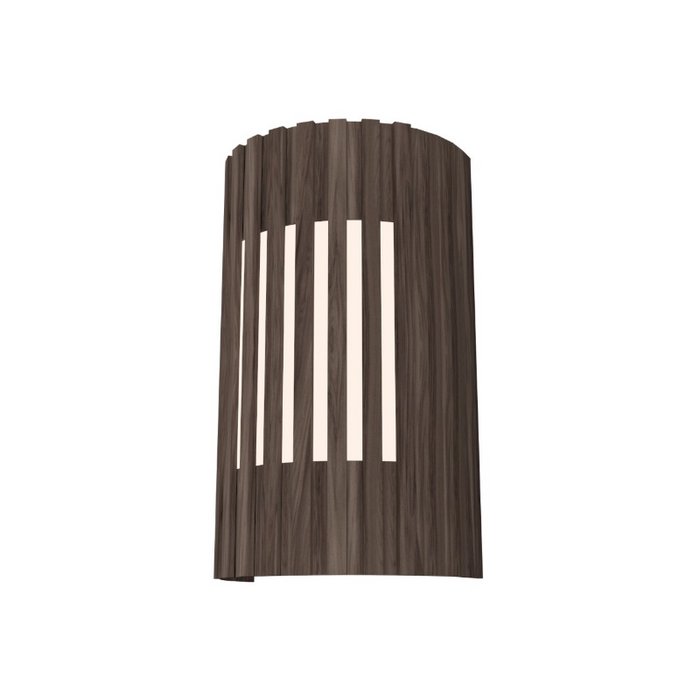 Accord 420 Slatted 1-lt 12" Tall LED Wall Light - American Walnut