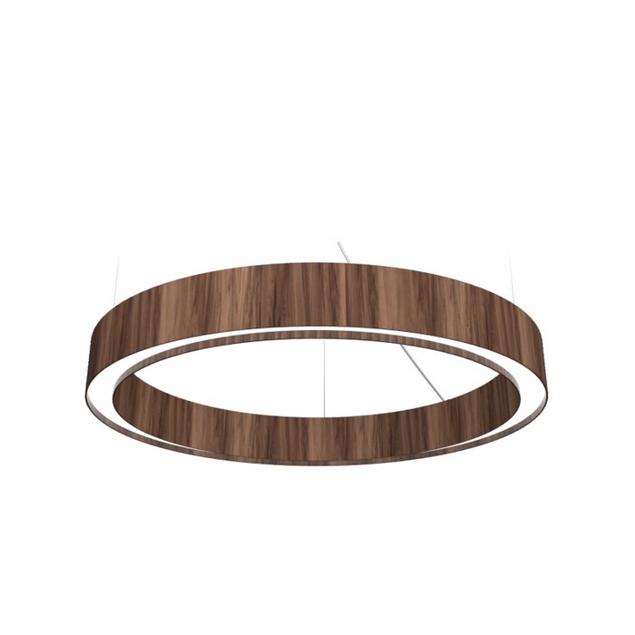Accord 1349 Cylindrical 1-lt 24" LED Pendant - American Walnut