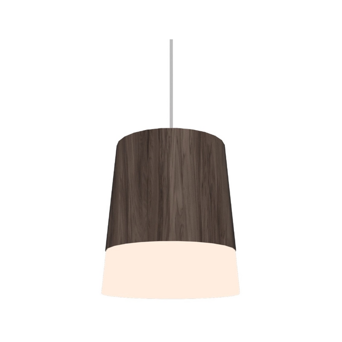 Accord 1100 Conical 1-lt 6" LED Pendant - American Walnut