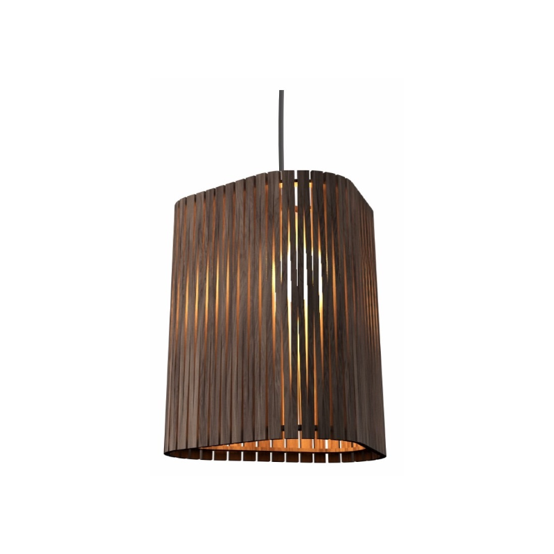 Accord 1481 Living Hinges 1-lt 12" LED Pendant - American Walnut