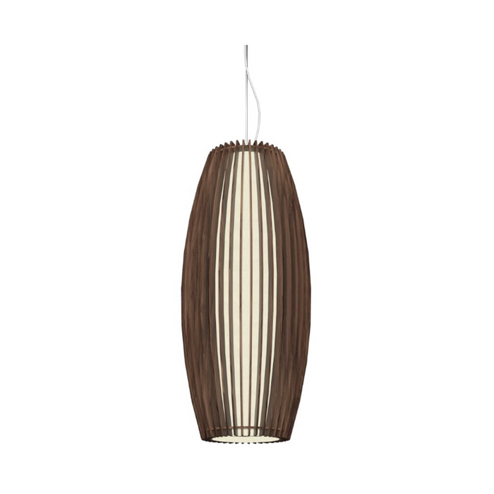 Accord 1139 Stecche di Legno 1-lt 12" LED Pendant - American Walnut