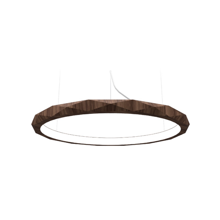 Accord 1356 Facet 1-lt 39" LED Pendant - American Walnut