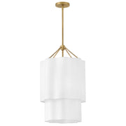 Hinkley 47737 Gwen 4-lt 16" LED Pendant - Lacquered Brass