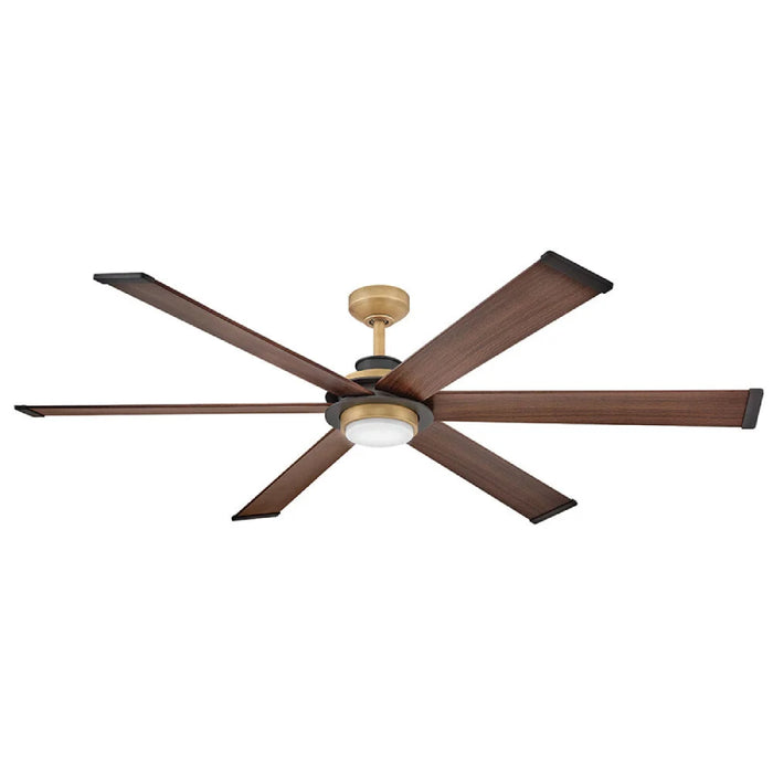 Hinkley 906964 Andros 64" Indoor/Outdoor Smart Ceiling Fan with LED Light Kit - Heritage Brass