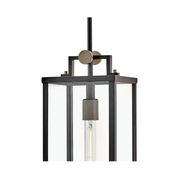 Hinkley 23012 Catalina 1-lt 8" LED Hanging Lantern - Black with Burnished Bronze accents