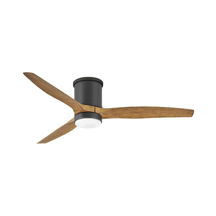 Hinkley 900852F Hover Flush 52" Outdoor Ceiling Fan with LED Light Kit - Matte Black