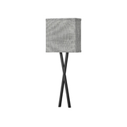 Hinkley 41101 Axis Heathered Gray 1-lt 22" Tall LED Wall Sconce - Black