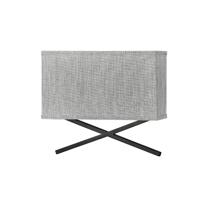 Hinkley 41103 Axis Heathered Gray 2-lt 15" LED Wall Sconce - Black